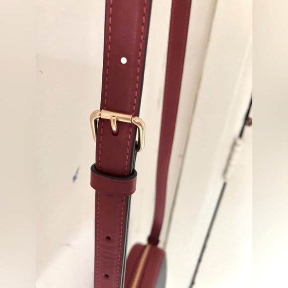 *SOLD* NWT COACH Mini Jamie Camera Bag In Signature Canvas, Gold/Brown 1941 Red - Picture 12 of 16